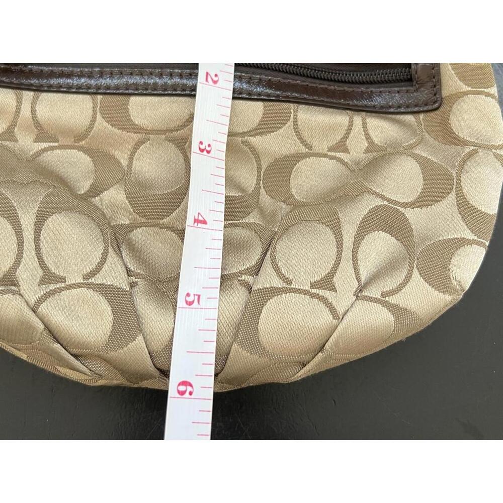 Coach Signature Canvas Crossbody Bag w/ Leather Trim - Picture 6 of 6